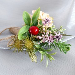 5Pcs Boutonniere for Newlyweds Bridals Grooms Wedding Corsages Handmade Jewelry