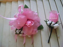 Pink~Open Rose Pin Corsage~Wrist~Boutonniere~wedding~Prom~party~Ouinceanera