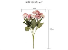 1pc Artificial Wedding Whitepink Hydrangea Flowers Bouquet Party Home Decor Gift