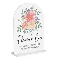 Sign, Bridal Shower Decor Wedding Bouquet Flowers Wedding Flower Bar