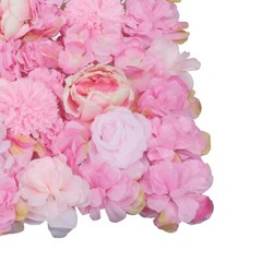 Artificial Flower Wall 6 Pieces Dark Pink Dahlia Peony Rose Wedding Party Decor