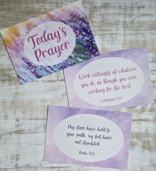 CrownJewlz Christian Floral Prayer & Scripture Cards, 2 4×6 inch, Green