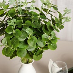 Eucalyptus Greenery 2 bushes Light Green Branches Artificial Wedding Party Home