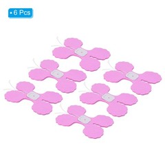 6Pcs 9.8ft Four-Leaf Paper Flower Garland Hanging Streamers, Pink