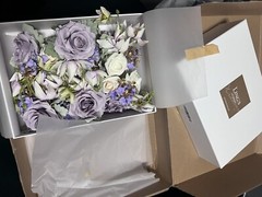 Ling’s Moment Lavender&Cream Boutonnieres&Wrist Corsage Set,Including Wedding…