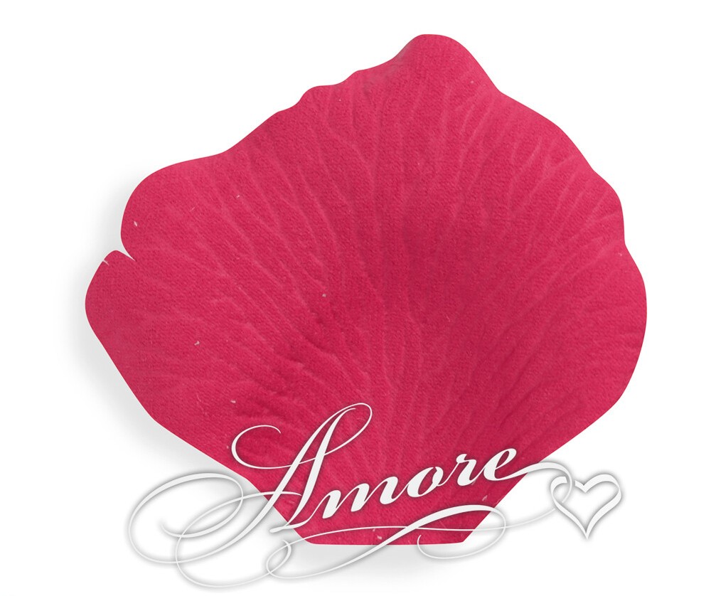 1000 Wedding Silk Rose Petals Deep Pink-Guava, Petals & Garlands, Rose Petals