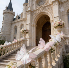 8pcs Giant Artificial Butterfly Decor 20”3D Butterflie for Wedding Party Decor
