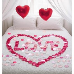 Artificial Silk Rose Petals Bulk 200 Pieces Pink Fake Flower Petals for Wedding