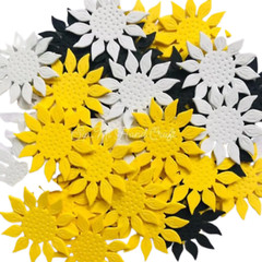 100pcs New Foam Sheet Artificial Die Cut Sun Flower pills Crafting New For Party
