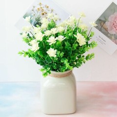 US 4/10pcs Faux Plastic Lotus Fake Flower Plastic Greeney for Home/Party Decor