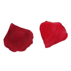 300pcs Fabric Rose Petals Flower Favors for Wedding Party Decoration Red A2K5