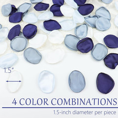 300Pcs Silk Rose Flower Petals Dusty Blue Artificial Flower Petals Fake Rose …