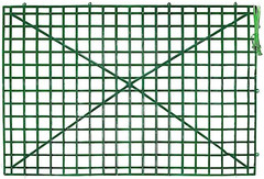 10 Dark Green 24X16 in Plastic Grid Frames DIY Mesh Flower Wall Backdrop Panels