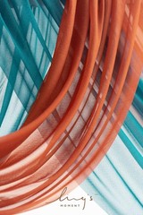Ling’s Moment Teal Orange Artificial Wedding Arch Flowers Kit Pack of 4, 2pcs Ha