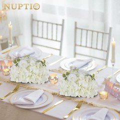 Flower Balls for Centerpieces Wedding: 10 Pcs 11.8 11.8″ Diam – 10 PCS White