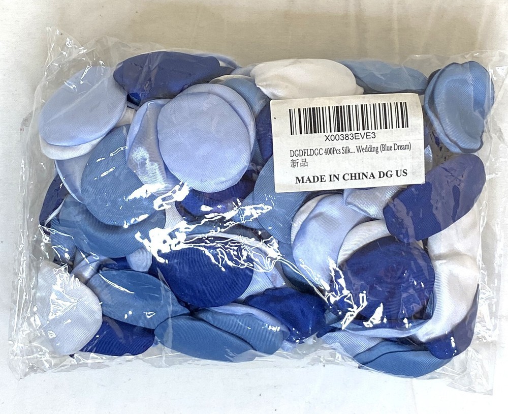 400pcs Artificial Silk Rose Petals Blue Dream