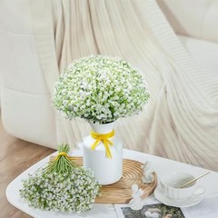 100 Pcs Artificial Baby’s Breath Flowers,Artificial Flowers Real Touch Fake