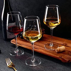 Wine Glasses Set of 12, 12oz Clear Red/White Wine Cup, 12 Count (Pack of 1)