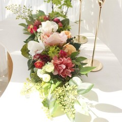 Wedding Arch Flowers Floral Garland Greenery for Spring Backdrop Wall Decor