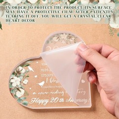 Wedding Gift for 15.1 x x 1.4 cm / 5.9 x x 0.55 inches, transparent