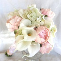 5Pcs Calla Artificial Flowers Calla Lily Fake Flower Bouquet For Wedding Bouquet
