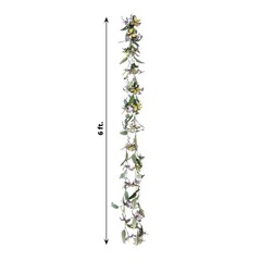 3 pcs Assorted Faux Butterfly Flower 6 ft Artificial 6 feet,