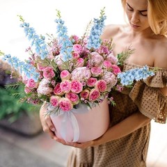 Pcs Delphinium Artificial Flowers for Decoration, 33.86 inch 10 Light Blue