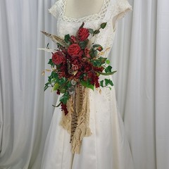Steampunk and Style Faux Silk Bridal Bouquet