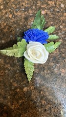 Small Sola Flower Corsage 4” “It’s a Girl/Boy” Child-size