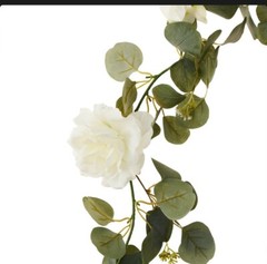 greenery garland Rose & Eucalyptus 6ft Each (6 Pieces)