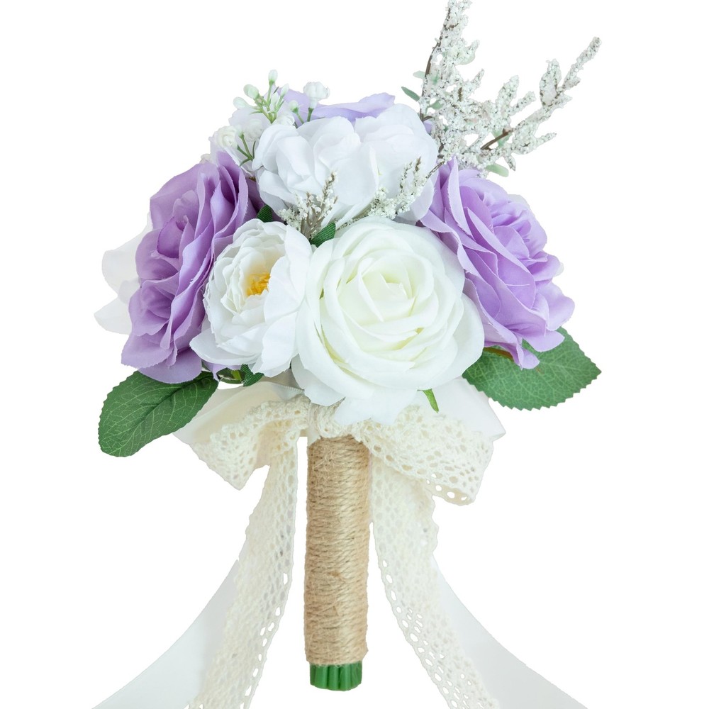 Wedding Bouquets for Bride Bridesmaid, Artificial Lilac Bride Flower Bouquet …
