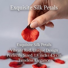 Sukh 1200Pcs Artificial Rose Petals – Silk Fake Red for