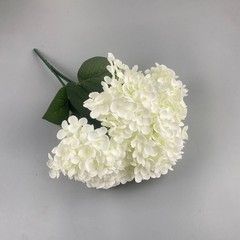 Large Size 5 Heads Artificial Flowers White Pink Hydrangea Silk DIY Wedding Brid
