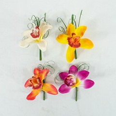 12 PCs Corsages and Boutonnieres set Prom Wedding Flower Suit Decor, 4 Styles