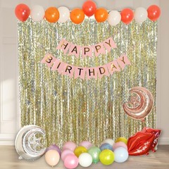Wavy Metallic Tinsel Curtain Gold Streamer for Holiday Bachelorette Decor
