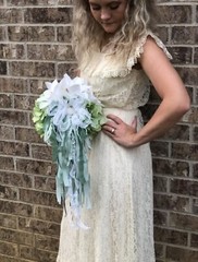 Elegant 5pc Wedding Bouquet Set