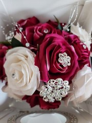 Pink & Ivory Luxury Bouquets for Quincenera & Wedding