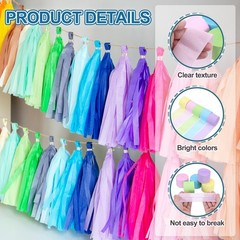 Crepe Paper Streamers 6 Rolls 492ft (Dark Blue/Light Blue/White/Beige)