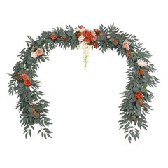 275cm Artificial Floral Garland Handmade Rattan Flower Garland For Wedding Party