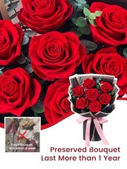 Flower Bouquet Flowers for Delivery Prime 7-Piece Preserved Roses Bouquet