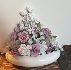 Silk Flower Bouquet Light Pink Wedding Table Centerpiece Decor