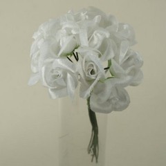 Rosebud Favor Miniature Wedding Decoration White #005201107