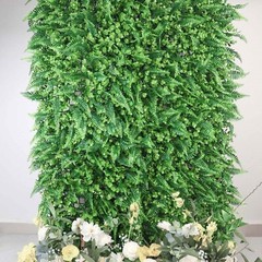 4 Green Assorted Artificial Greenery Foliage UV Protected WALL PANELS Events