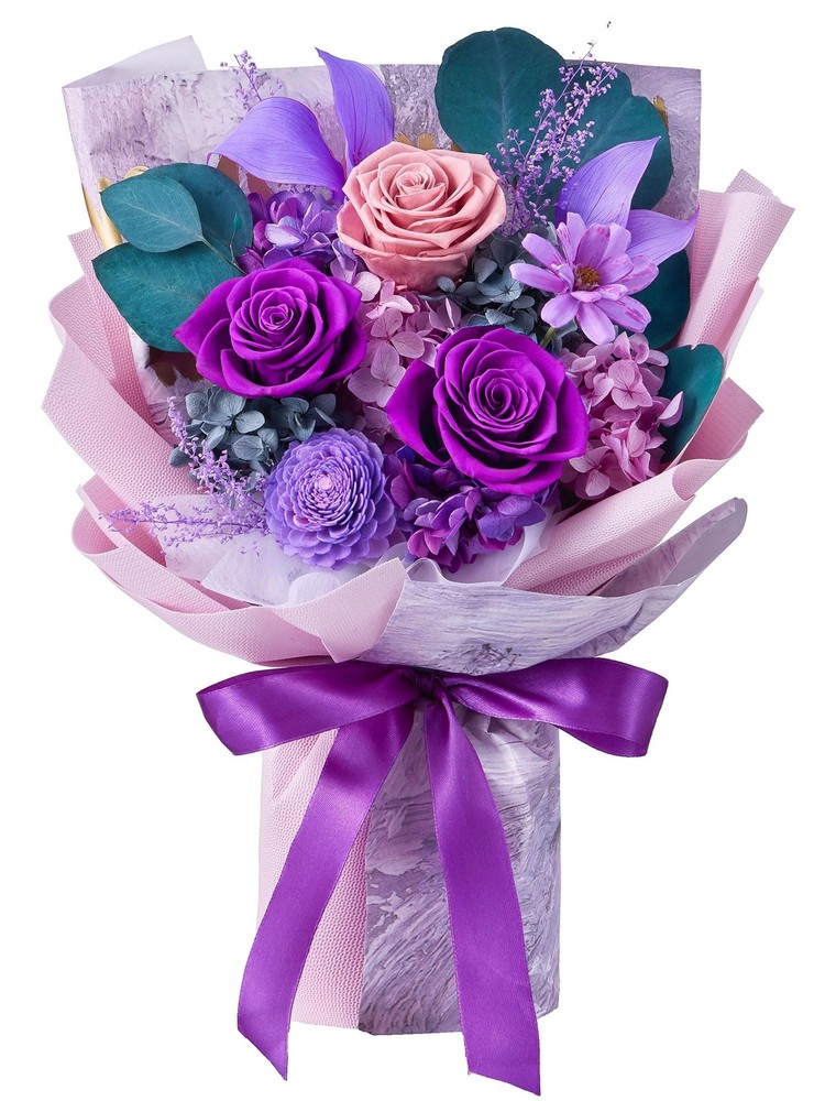 Eterfield Flowers for Delivery Prime, Mother’s Day Forever Small, Purple