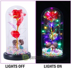 Eternal Rose Flower LED Enchanted Galaxy Rose LED Light Valentine’s Gift