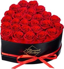 27 Preserved Roses in a Heart Box – Flowers Forever Valentine’s Day, Roses Forev