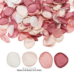 300pcs Artificial Rose Petals Fake Flower Petals, White/Apricot/Light Pink/Pink