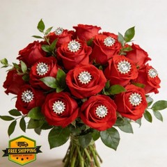 16Pcs Diamond Pins Bouquet Corsage Wedding DIY