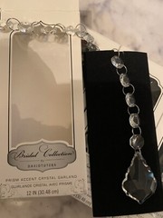 Decor Hanging Crystal Clear PRISM ACCENT – David Tutera 12″ Lot 4