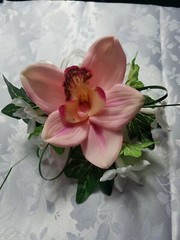 Wedding cymbidium orchid & stephanotis mother’s day prom corsage